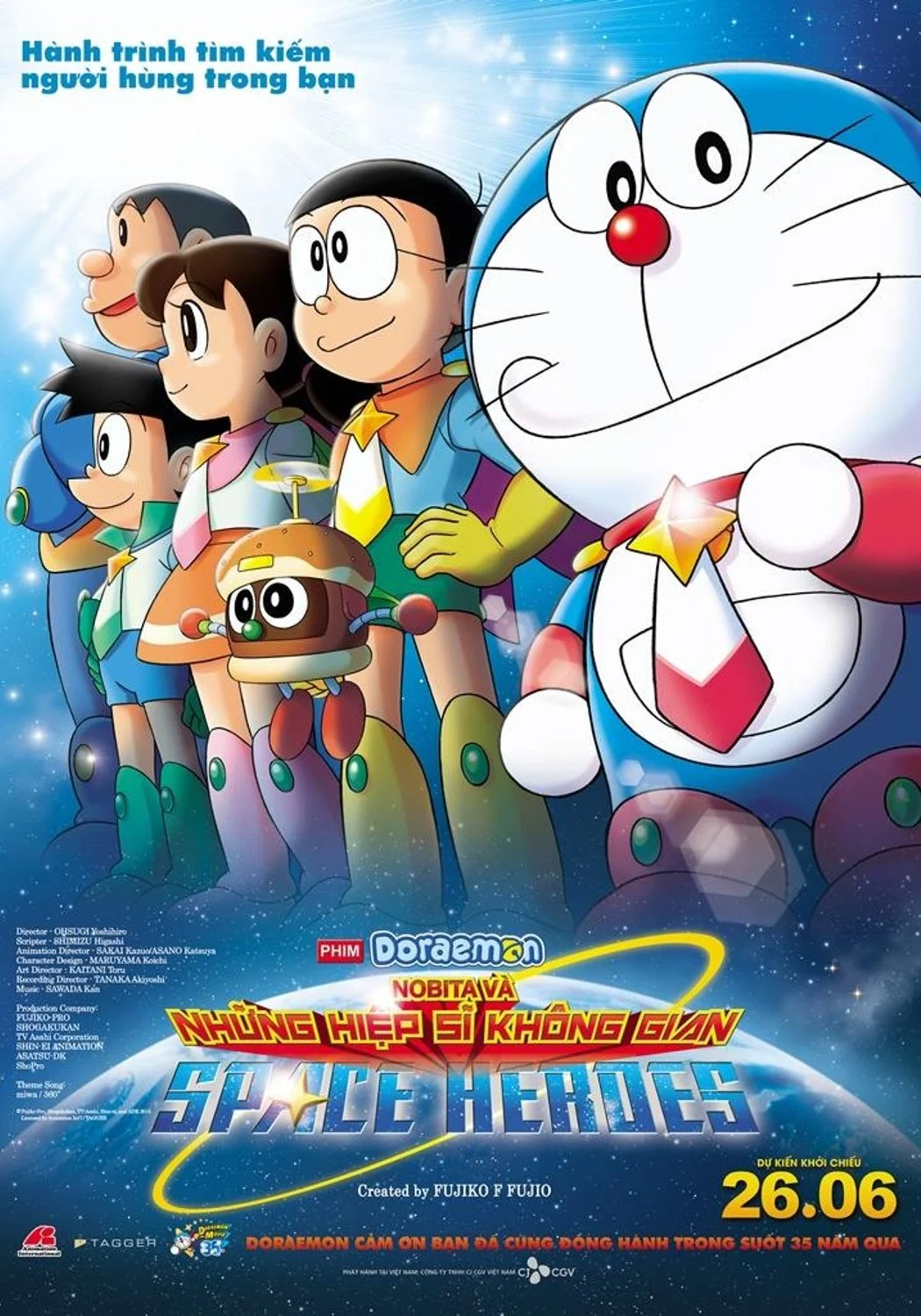 Phim Doraemon: Nobita và Những Hiệp Sĩ Không Gian